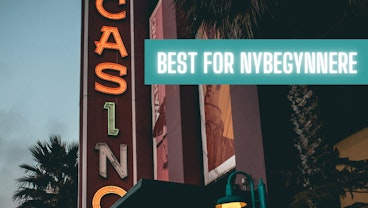 Vertikalt casino skilt og tekst best for nybegynnere