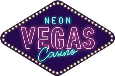 Neon Vegas on white transparent