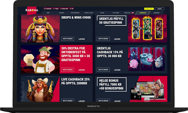 Nettcasino med kampanjer - Rabona