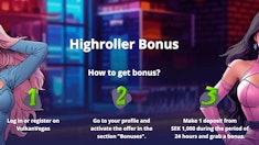 Highroller Bonus hos VulkanVegas!