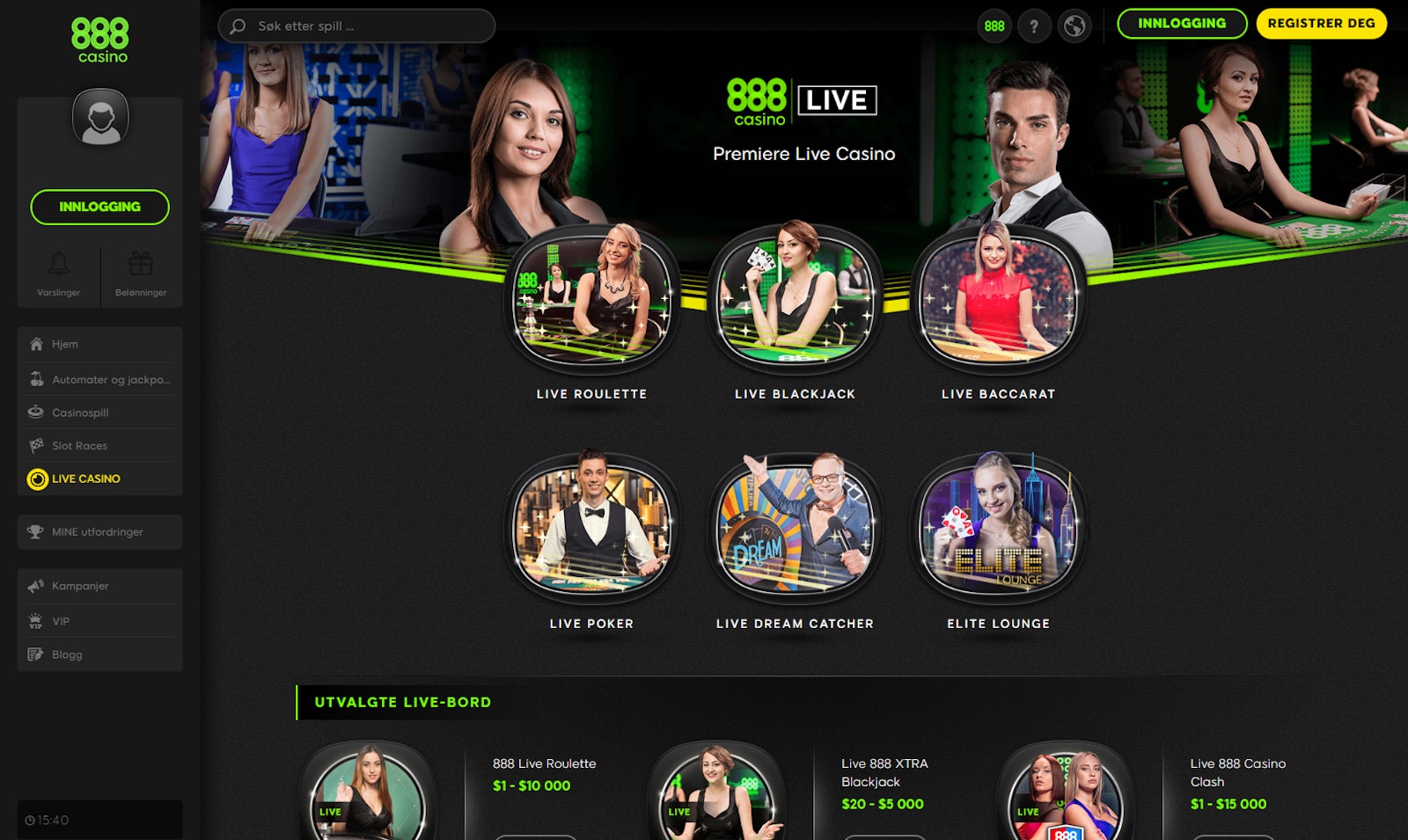 888Casino Livecasino