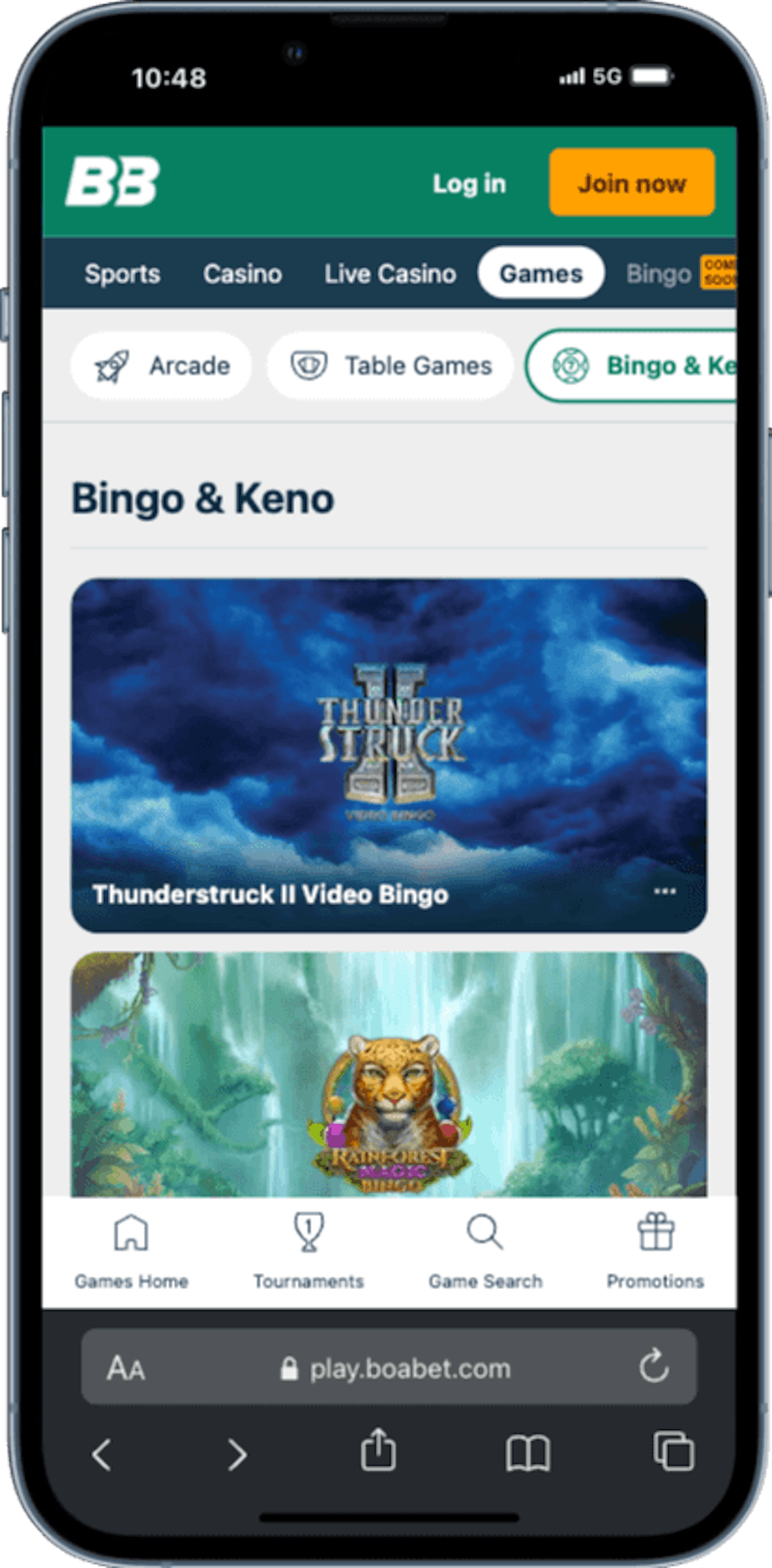 Boabet keno bingo mobil