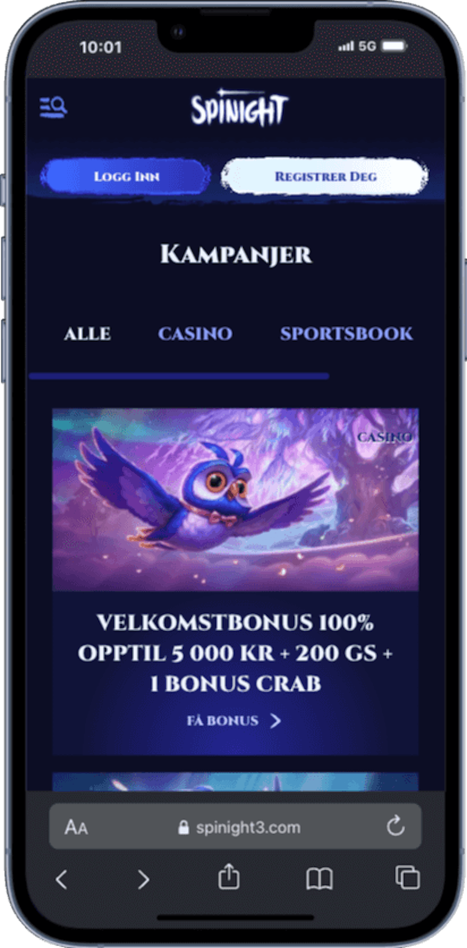 Spinight Kampanjer mobil