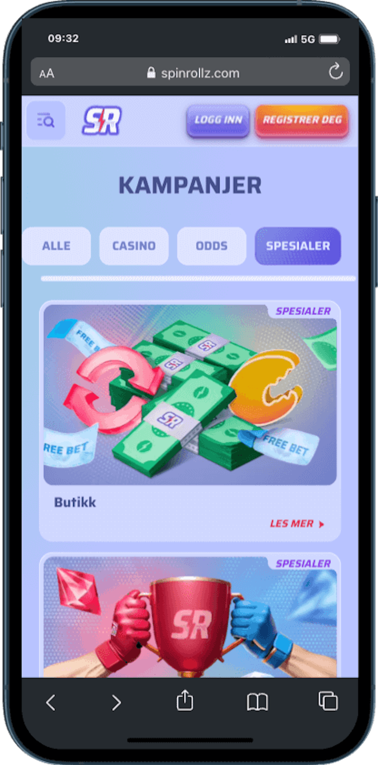Spinrollz kampanjer mobil