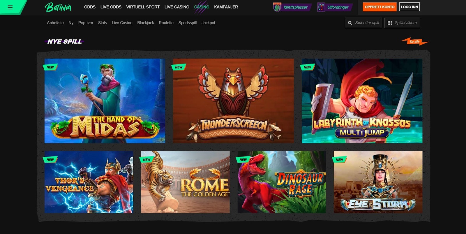 Betinia Spilleautomater