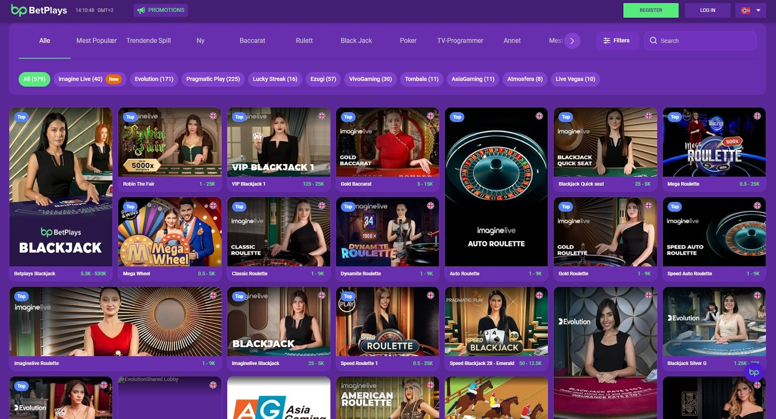 Betplays live casino