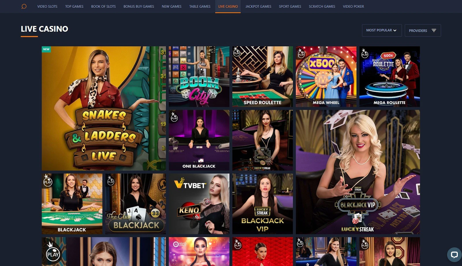 Cashalot Live Casino
