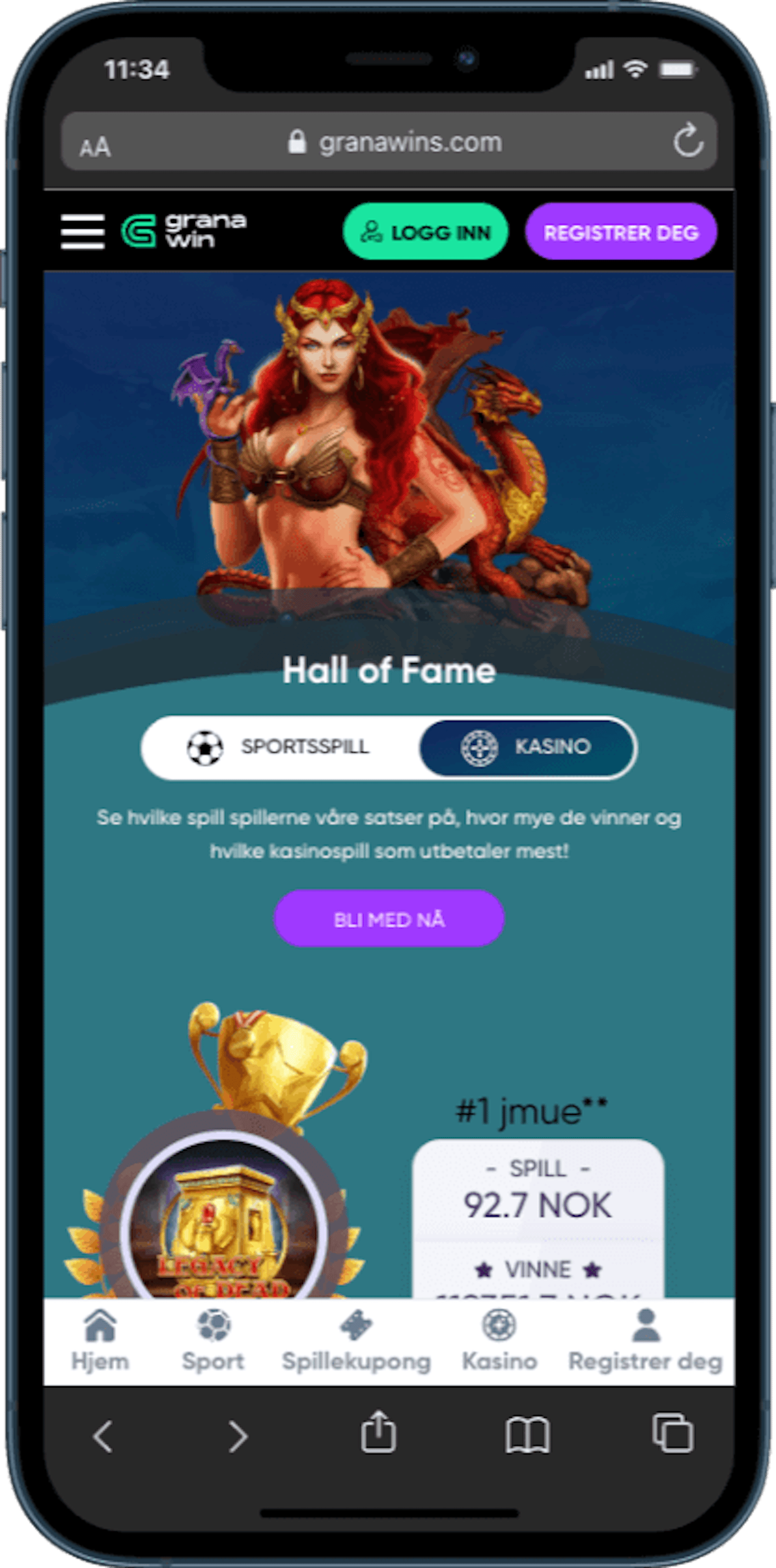 Granawin hall of fame mobil