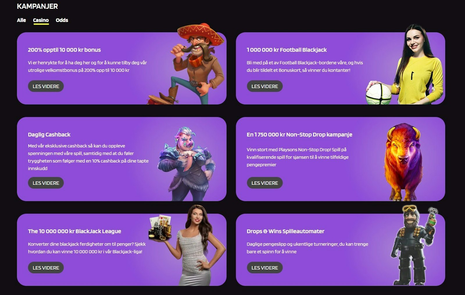 Prontobet kampanjer casino