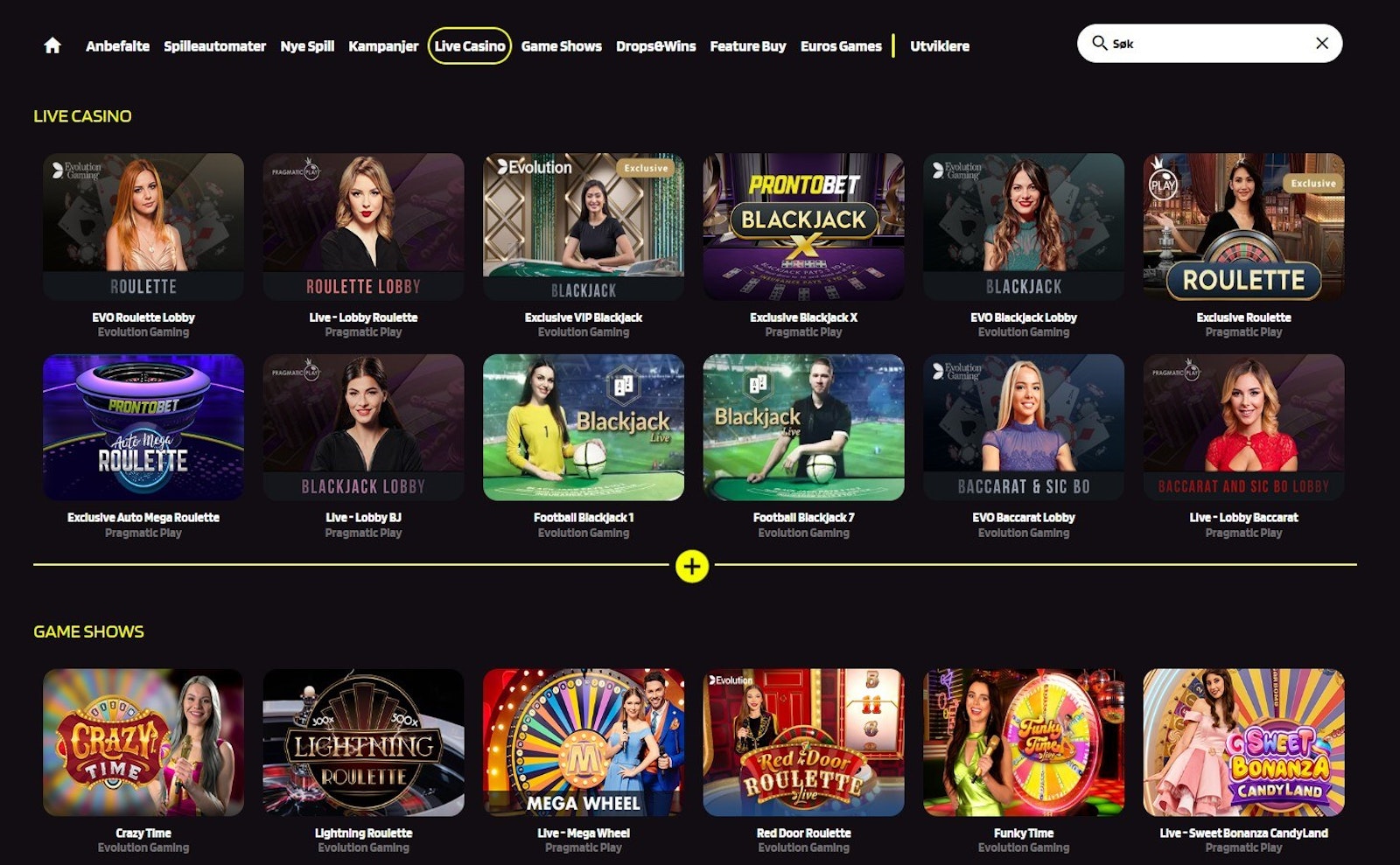 Prontobet live casino