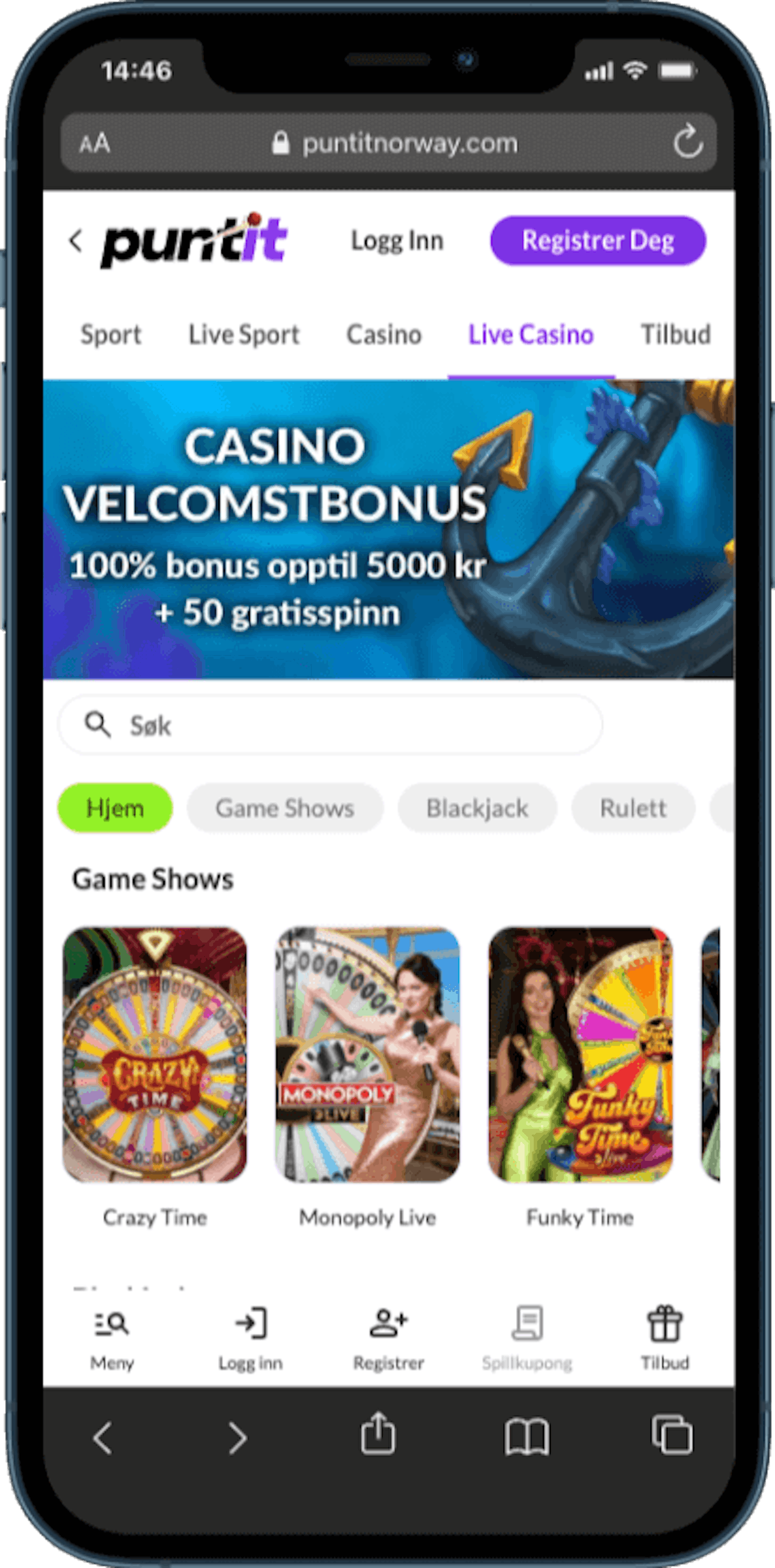 Puntit casino mobil
